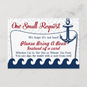 Carte Baby shower Nautique S'Il Vous Plaît Apporte