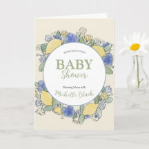 Baby shower neutre pour le genre Aquarelle florale