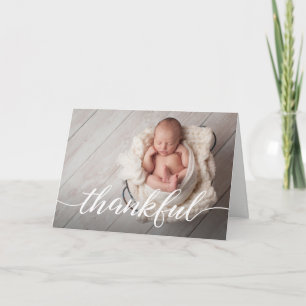 Carte Baby shower photo simple et élégant