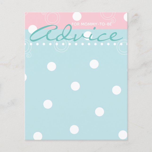 Carte baby shower "Pink & Blue Baby" (Devant)