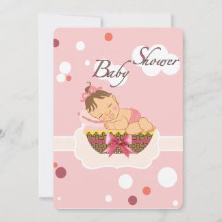 Carte baby shower pour fille