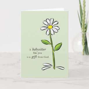 Carte Baby-sitter Birthday