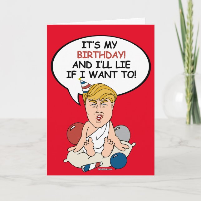 Carte Baby Trump Birthday Card - C'est mon anniversaire  (Devant)