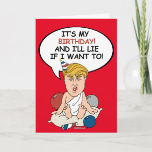 Carte Baby Trump Birthday Card - C'est mon anniversaire
