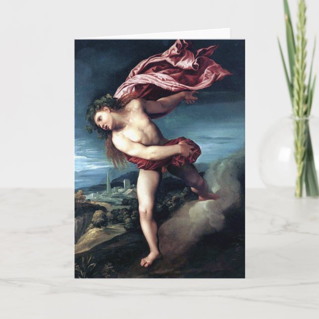 Carte Bacchus Fine Art Greetings Card (Devant)
