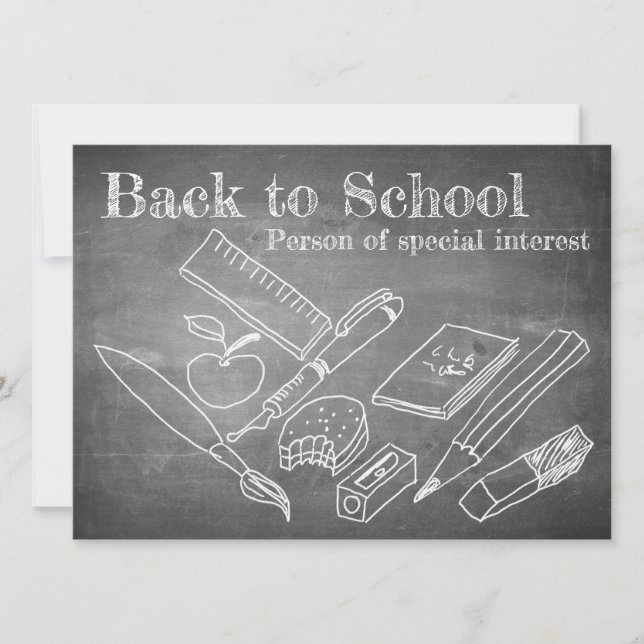 Carte Back to school (Devant)