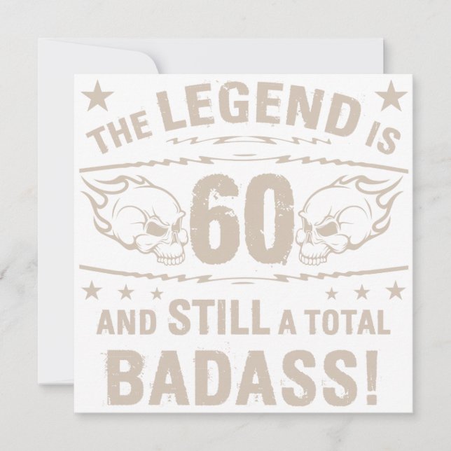 Carte Badass 60e anniversaire (Devant)