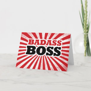 Carte Badass Funny Boss