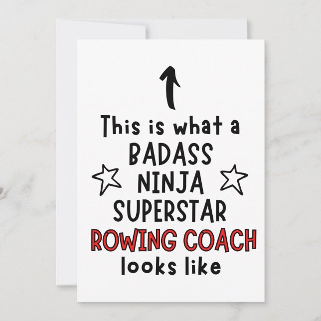 Carte Badass, Ninja, Superstar, entraîneur (Devant)