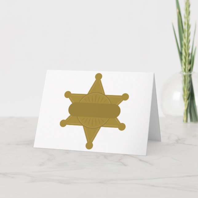 Carte Badge Sheriff (Devant)