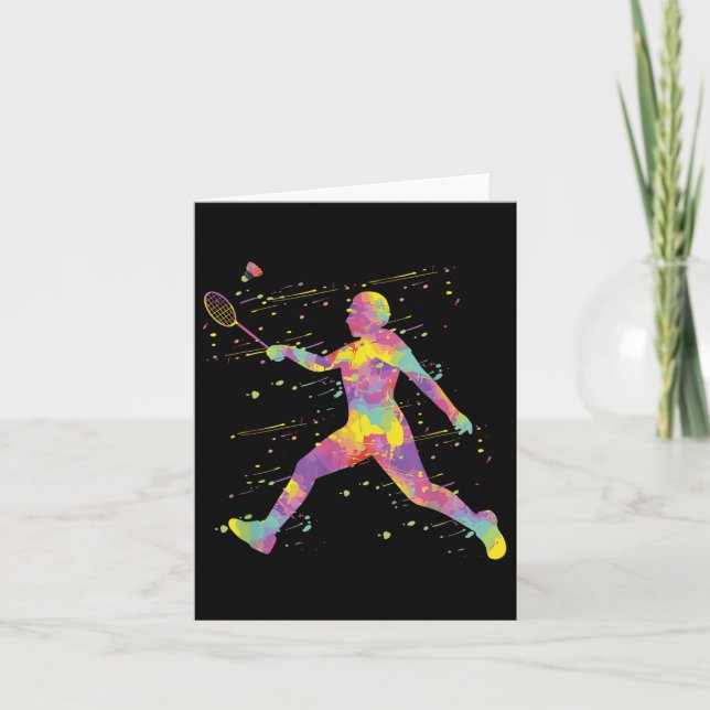 Carte Badminton  (Devant)