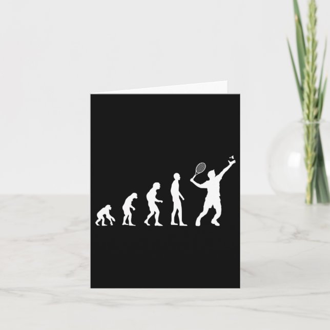 Carte Badminton Evolution Shuttle amusant (Devant)