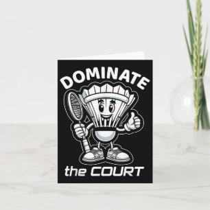 Carte Badminton Forever Cartoon Shuttle Et Racket Graphe
