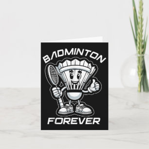 Carte Badminton Forever Cartoon Shuttle Et Racket Graphe