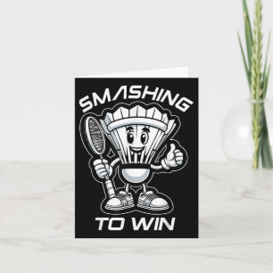 Carte Badminton Forever Cartoon Shuttle Et Racket Graphe