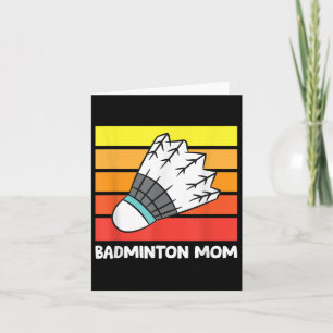 Carte Badminton Mom Funny Badminton Mother