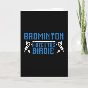 Carte Badminton - Regardez la Birdie