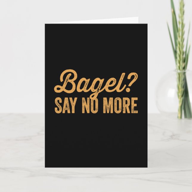 Carte Bagel (Devant)