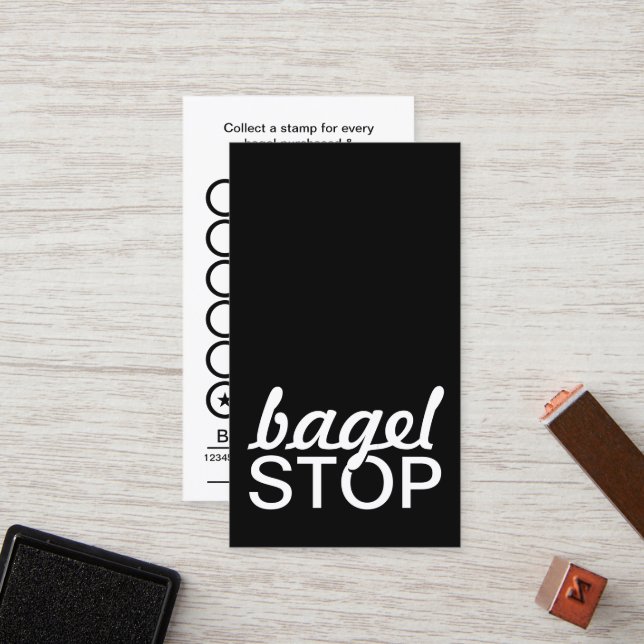carte bagel stop punch (Devant/Arrière en situation)
