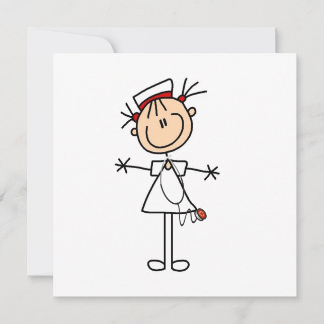 Carte Baguette blanche Figure Infirmière 2 (Devant)