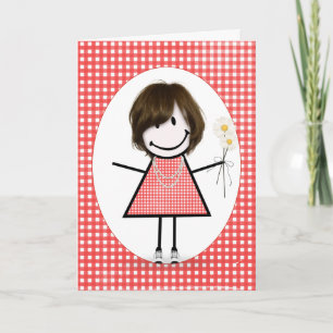 Carte Baguette d'anniversaire de l'ami fille sur En vich