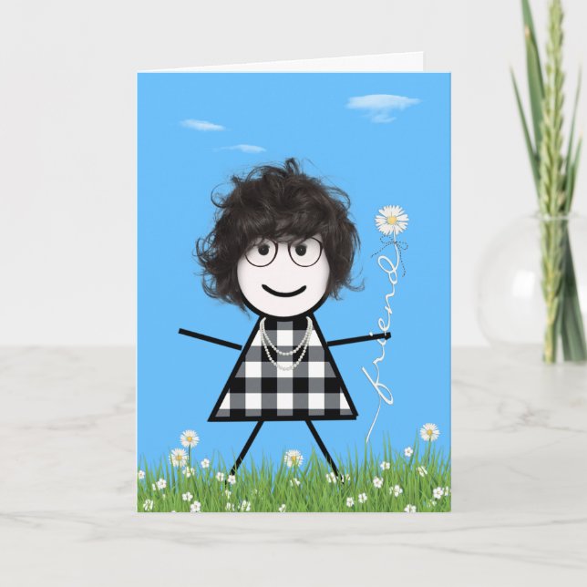 Carte Baguette de la Fête des Mères avec Bouquet ami de  (Devant)