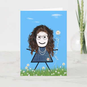 Carte Baguette de la Fête des Mères avec Bouquet ami de 