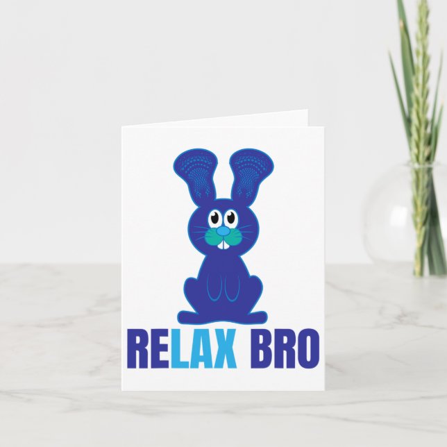 Carte Baguettes de crosse amusantes Bunny de Pâques Funn (Devant)