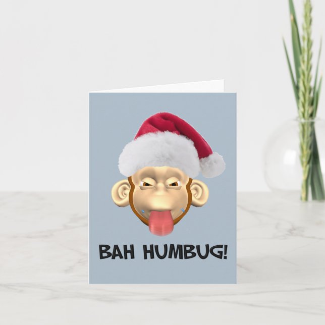 Carte Bah Humbug Monkey (Devant)