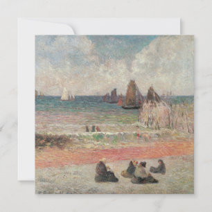 Carte Baignade à Dieppe de Paul Gauguin, Vintage Fine Ar