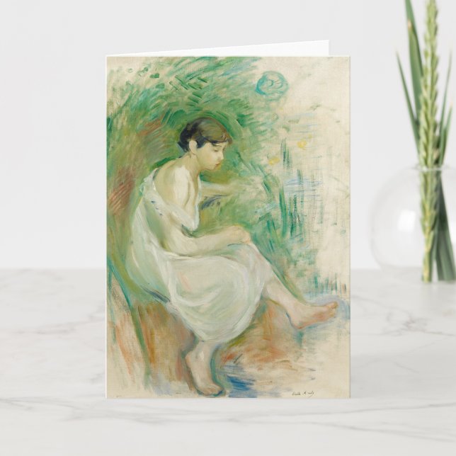 Carte Baigneuse en Chemise | Berthe Morisot (Devant)