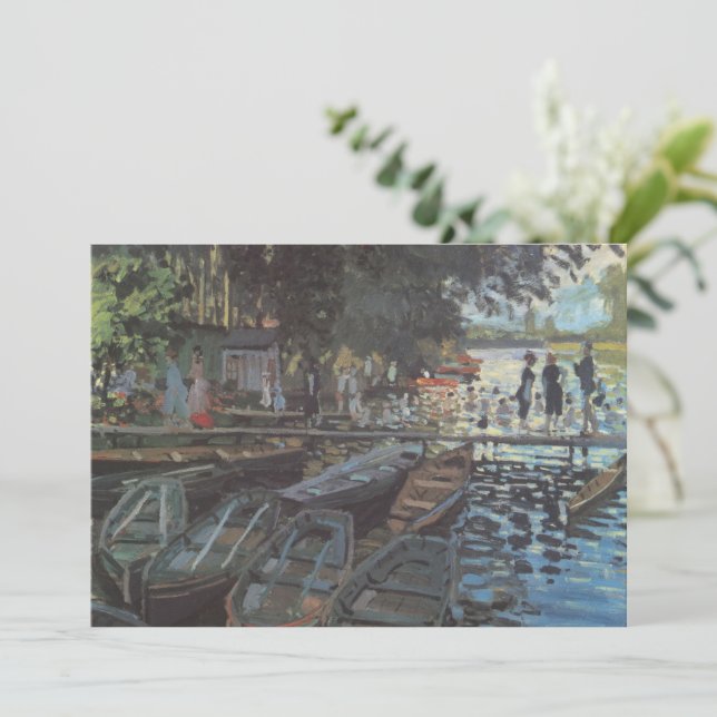Carte Baignoires à La Grenouillère par Claude Monet (Debout devant)
