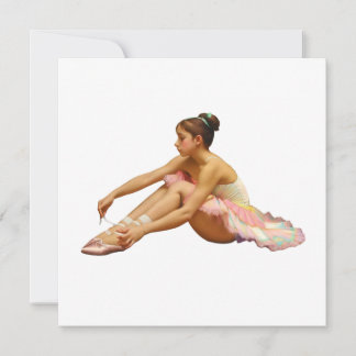 Carte Bailarinas sentadas Tarjeta plana