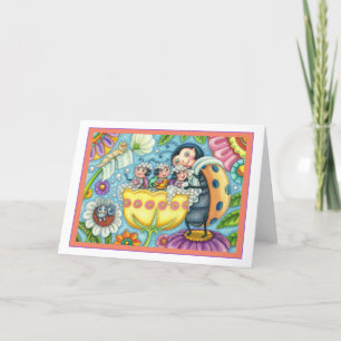 CARTE BAIN À BULLE DE LA MÈRE ET ENFANTS, BAIN À BULLE D