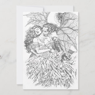 Carte Baiser de Vampire par Al Rio - Vampire et Art fémi