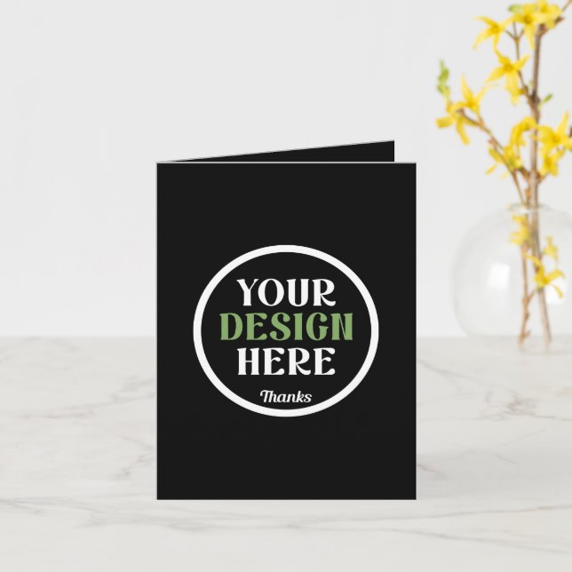 Carte baiser personnalisé, unique, élégant et minimalist (Fleur jaune)