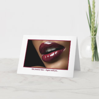 Carte Baisers de bonbon à fraise