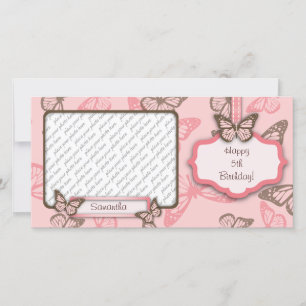 Carte Baisers papillon PhotoCard II