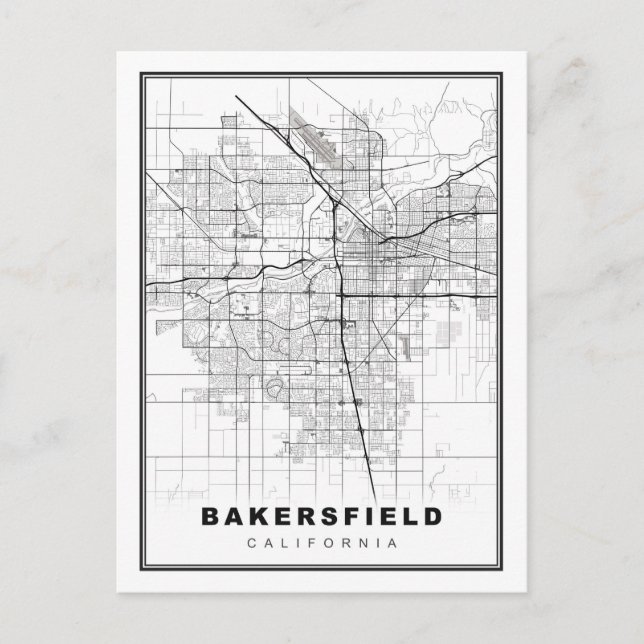 Carte Bakersfield (Devant)
