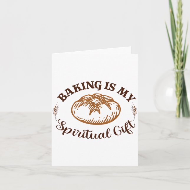 Carte Baking Is My Sritual Gift Funny Bake Lover Pastry 