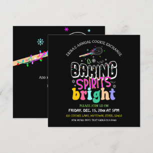 Carte Baking Spirits Bright Cookie Exchange Flat Card