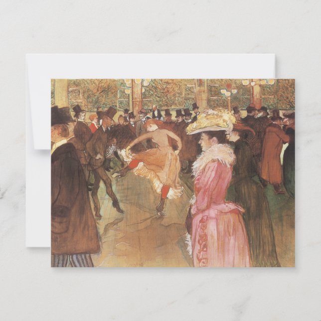 Carte Bal à la discothèque par Toulouse Lautrec (Devant)