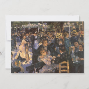 Carte Bal au moulin de la Galette de Pierre Renoir