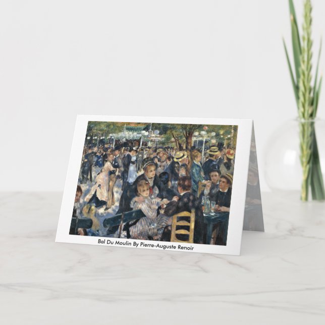 Carte Bal Du Moulin By Pierre-Auguste Renoir (Devant)