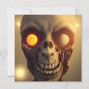 Carte Balade effrayante Zombie Halloween