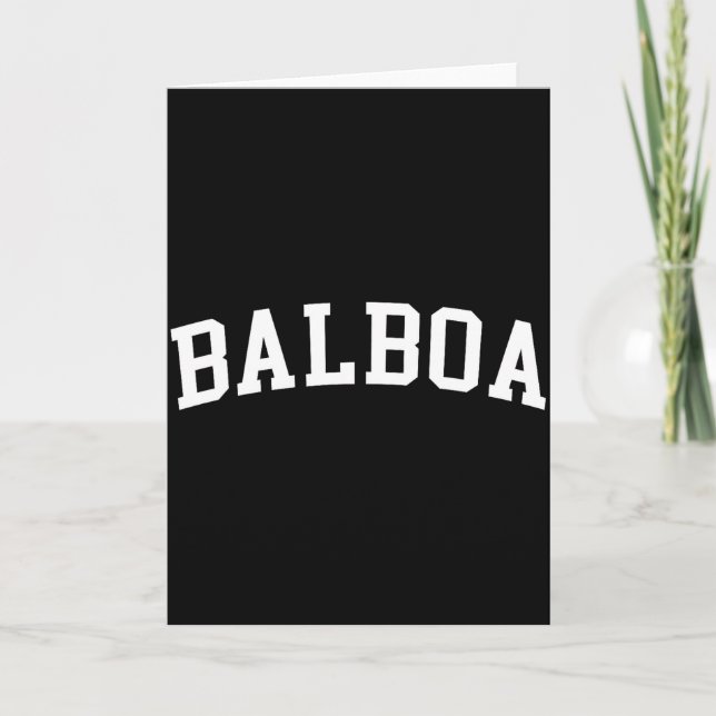 Carte Balboa  (Devant)