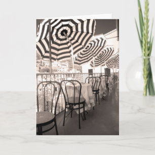 Carte Balcon restaurant pittoresque, Italie