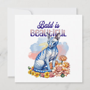 Carte Bald est magnifique   Chat sans poil