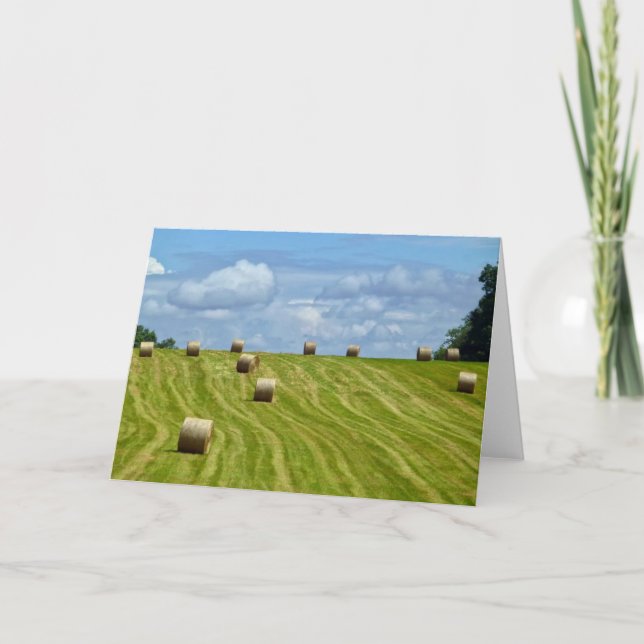 Carte Bales de foin sur la colline - I (Devant)