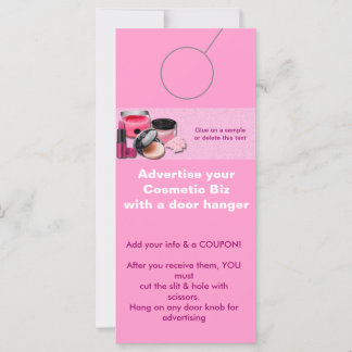 Carte Balises de promotion AFFICHETTE DE PORTE de la pub